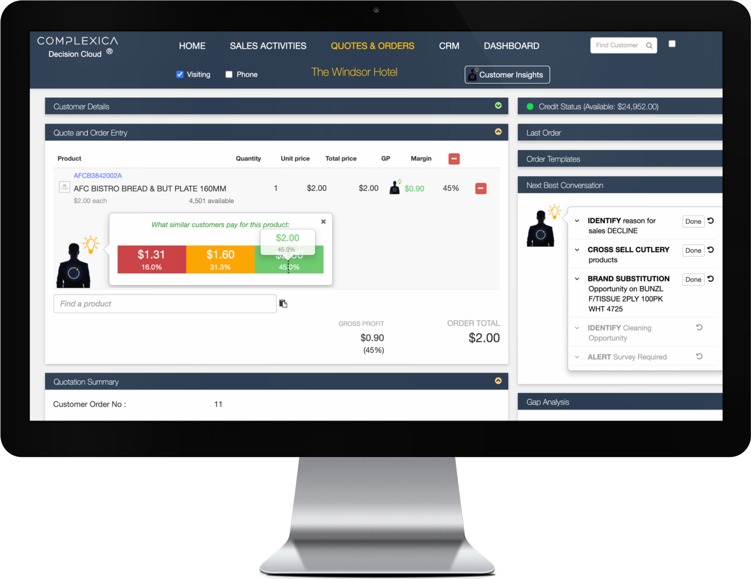 Complexica's Order Management System (OMS) optimises margin and revenue